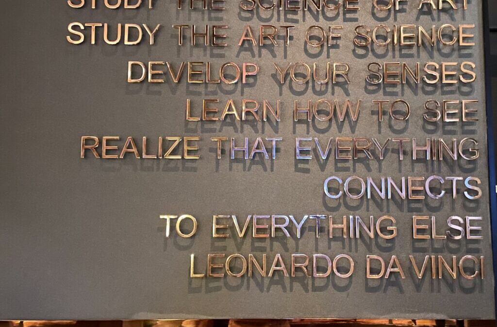 Inspirational Art + Life Quote-  Leonardo Da Vinci